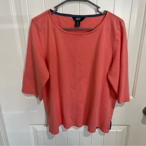 Lands' End Women's Coral Top